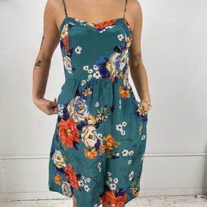 Floral Strap Mini Dress